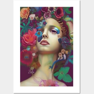 Surreal Art Flowers Floral Dreamy Surrealism Posters and Art